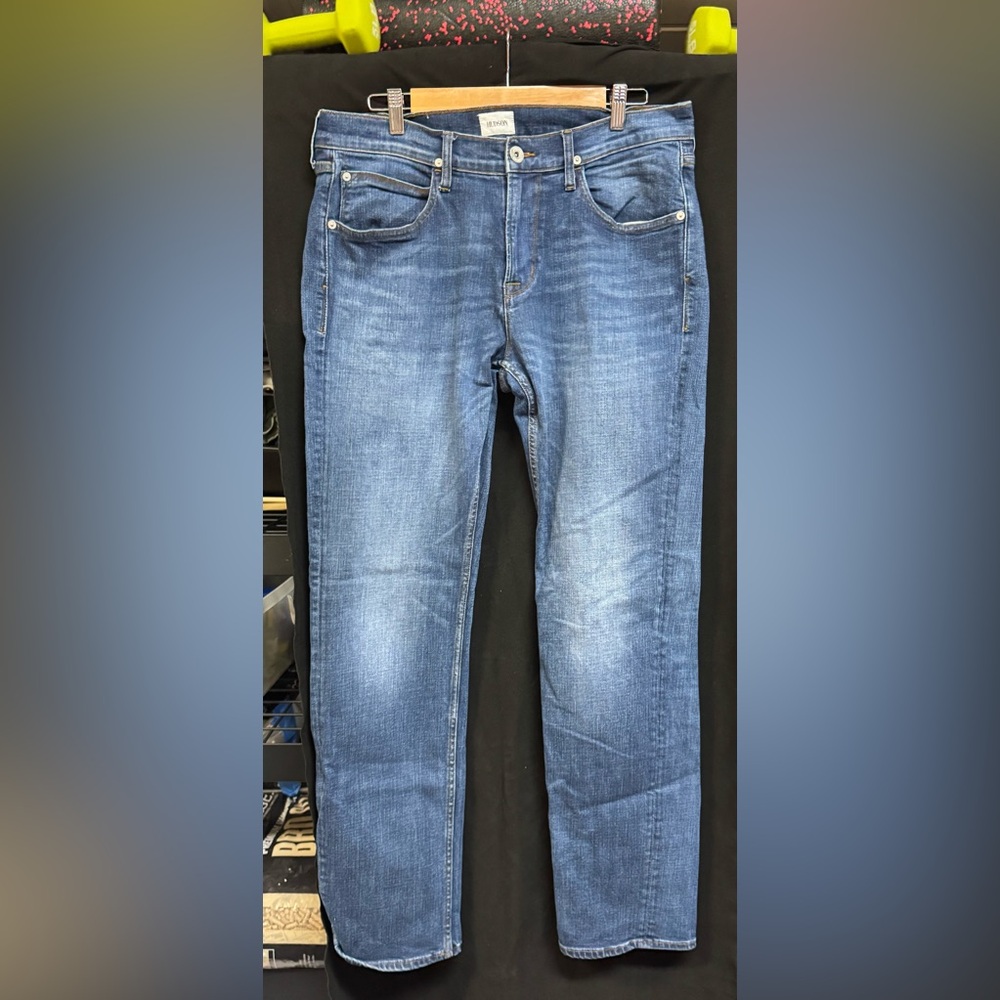 Hudson Jeans Men's Classic Blue Straight Jeans  34x34